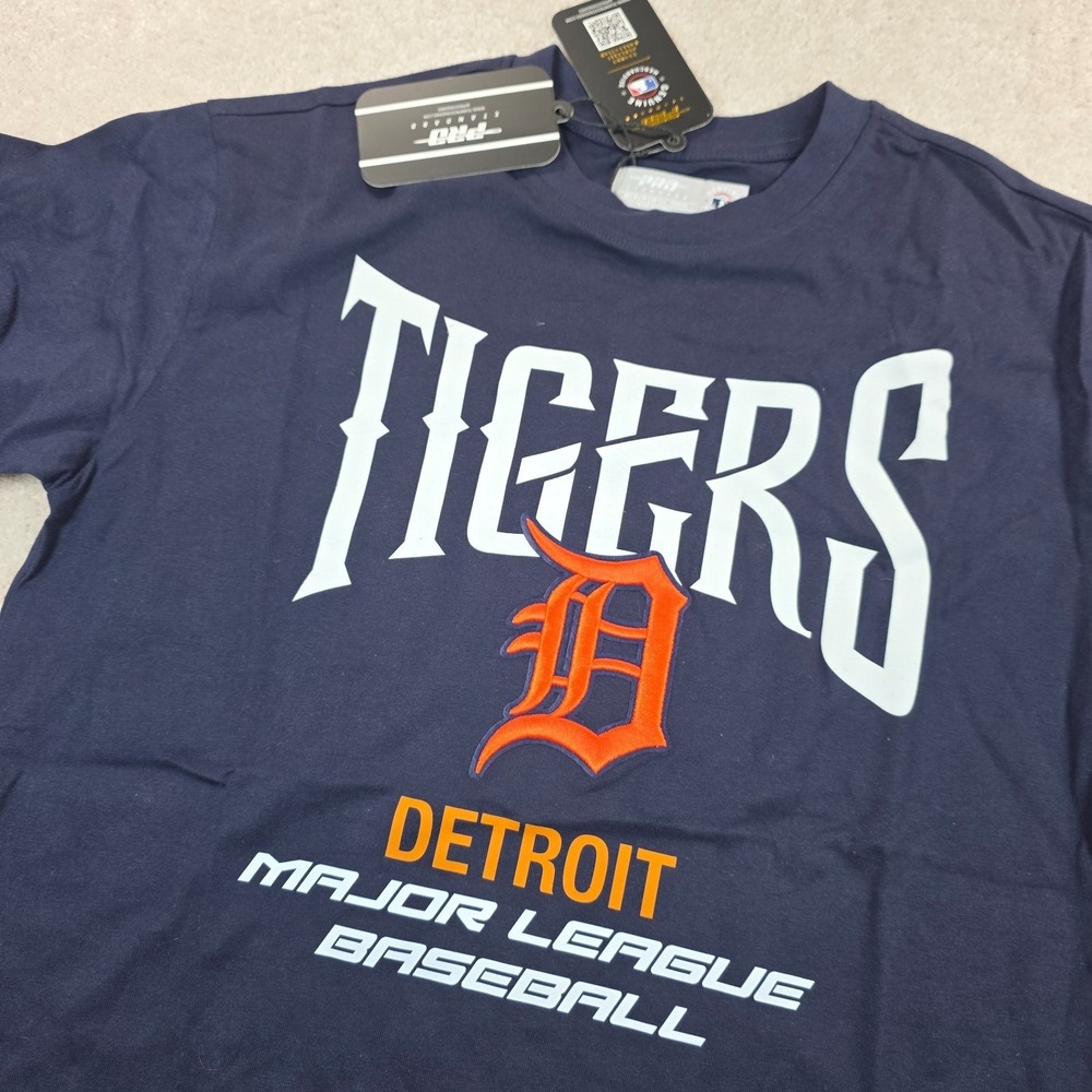 Pro Standard T-Shirt Boys M (10/12) Blue Detroit Tigers City Tour 2.0 MLB NWT